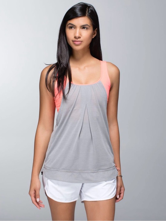 lululemon athletica Tops - Lululemon Run Times Tank
Heathered Medium Grey / Very Light Flare